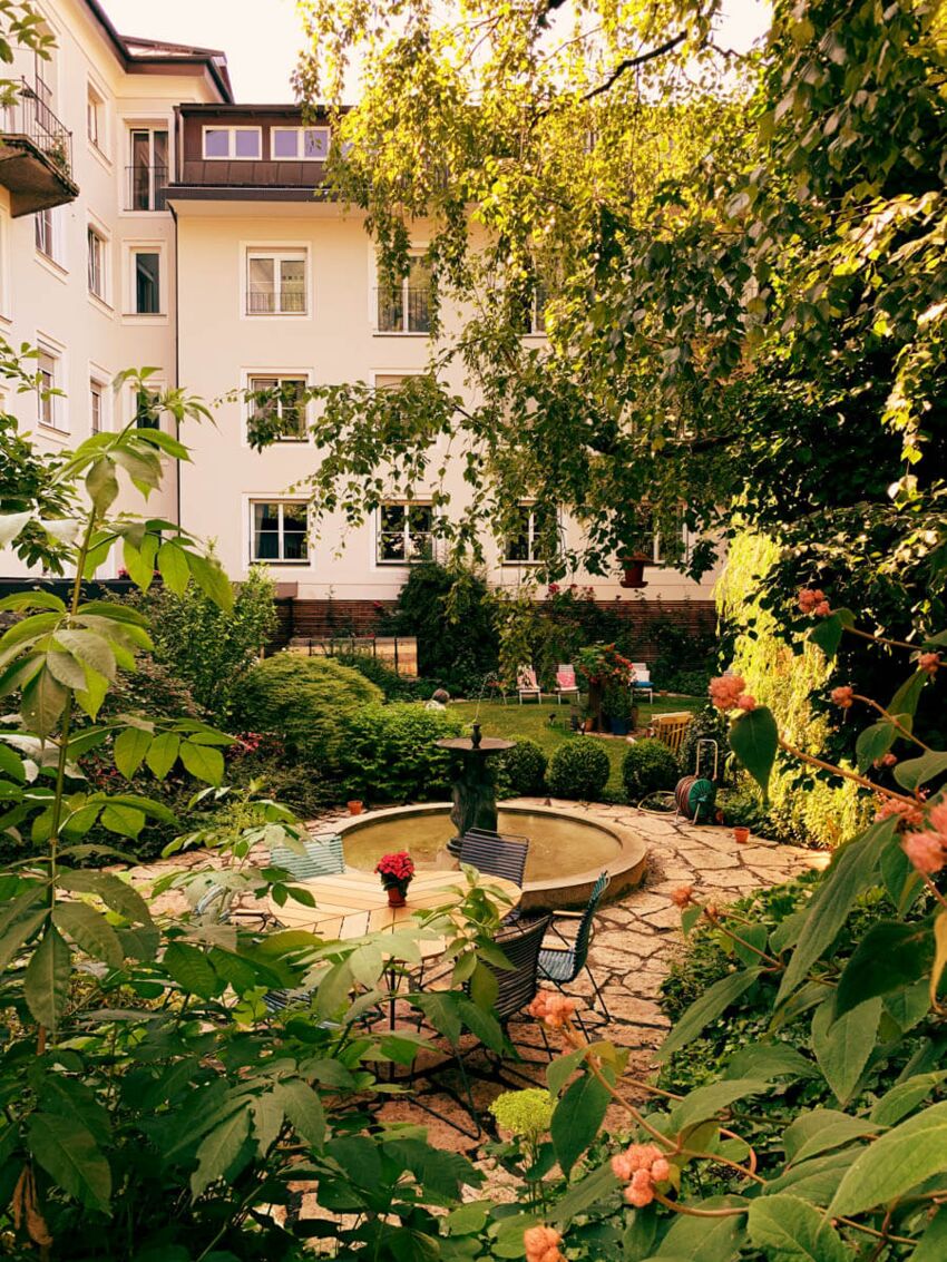 Hotel Auersperg in Salzburg – Stadtoase im Andräviertel – der Garten